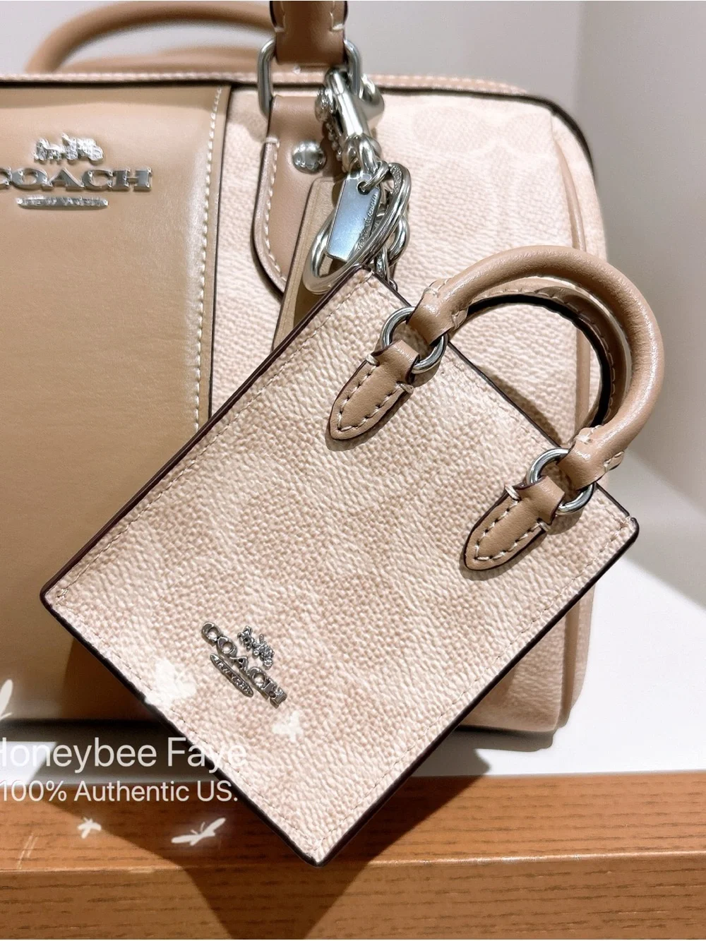 Coach satchel tan